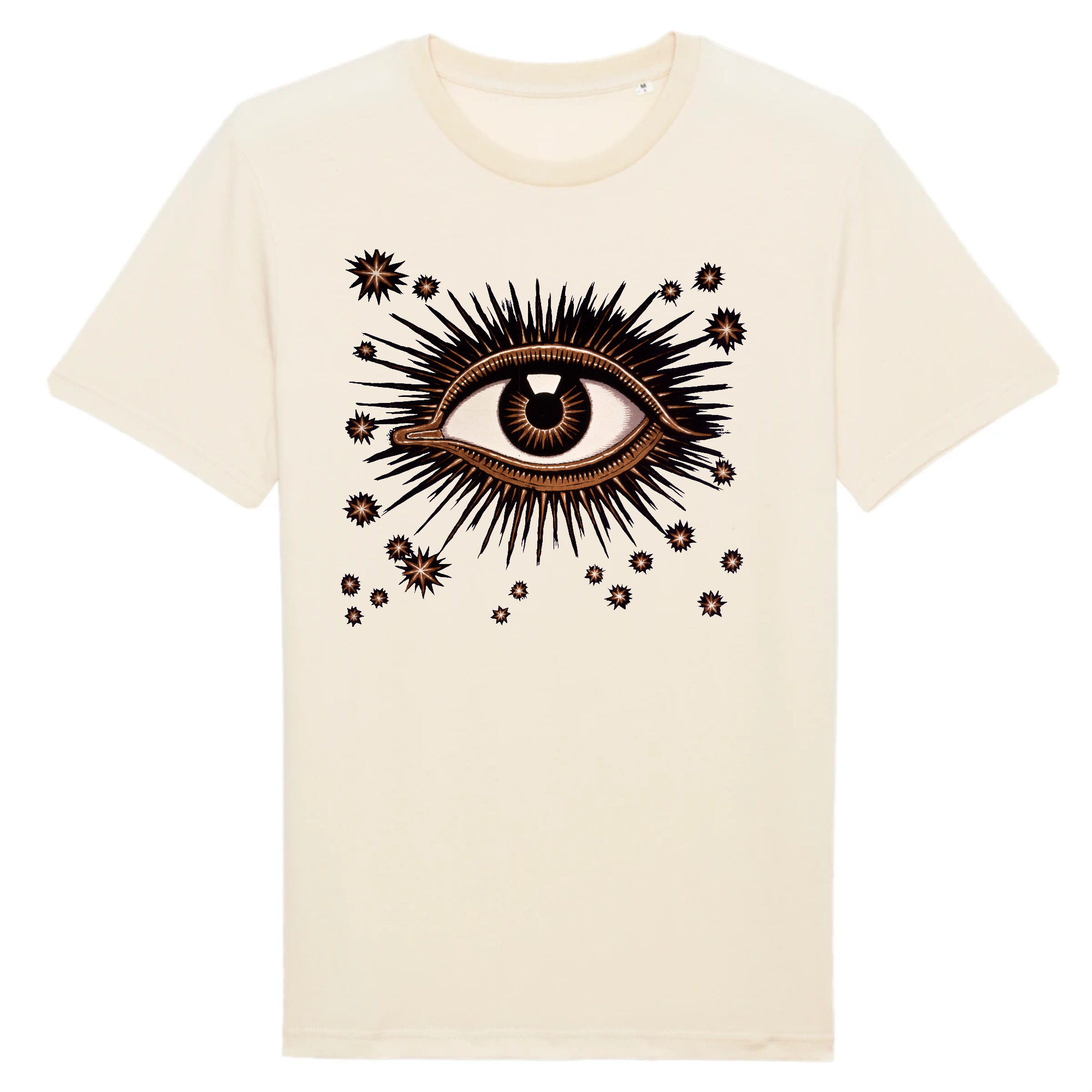 Détail des yeux d'une affiche pour l'exposition internationale sur l'hygiène de Dresde par Franz von Stuck, 1911 - T-shirt en coton biologique