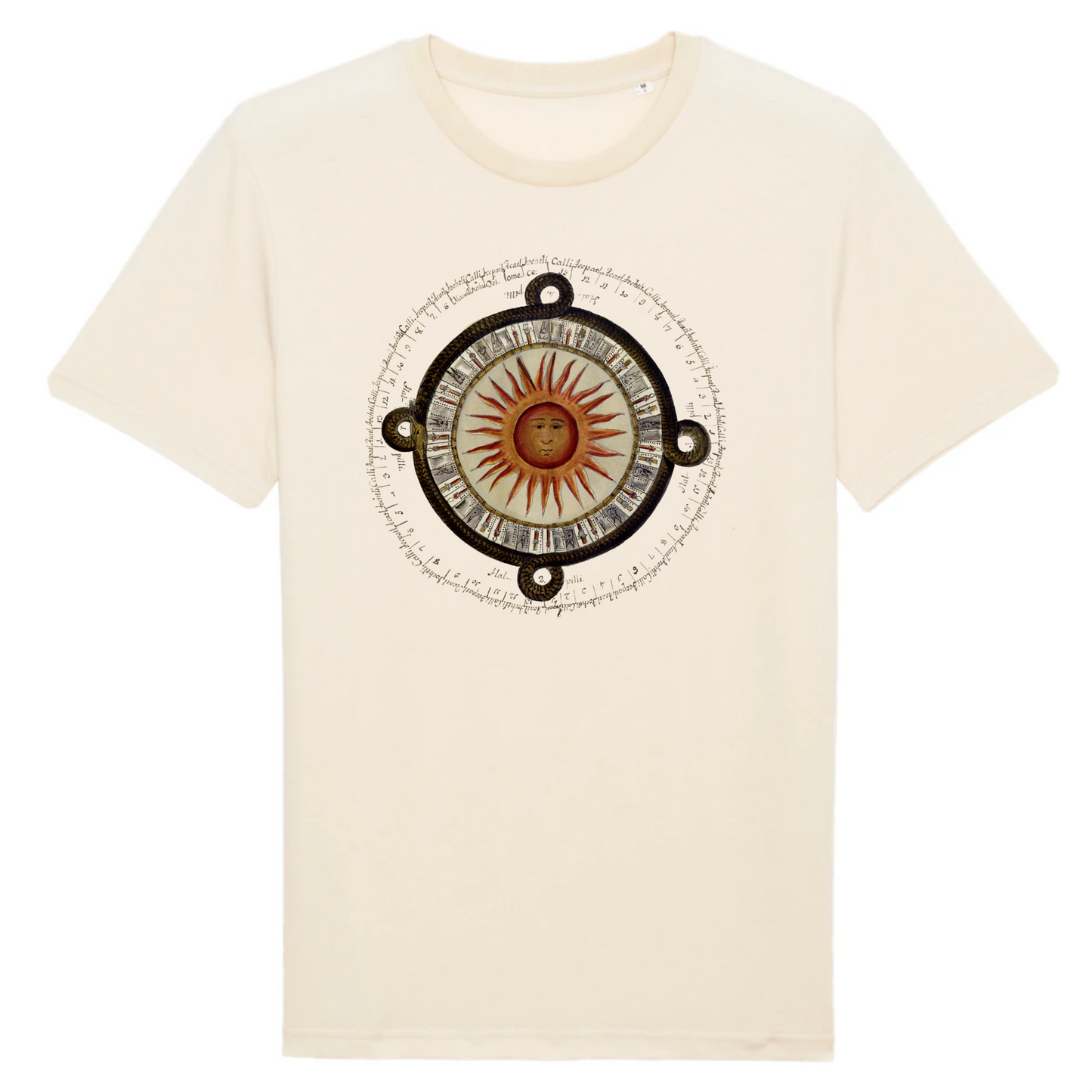 Aztec Sun Calendar, 1792 - Organic Cotton T-Shirt