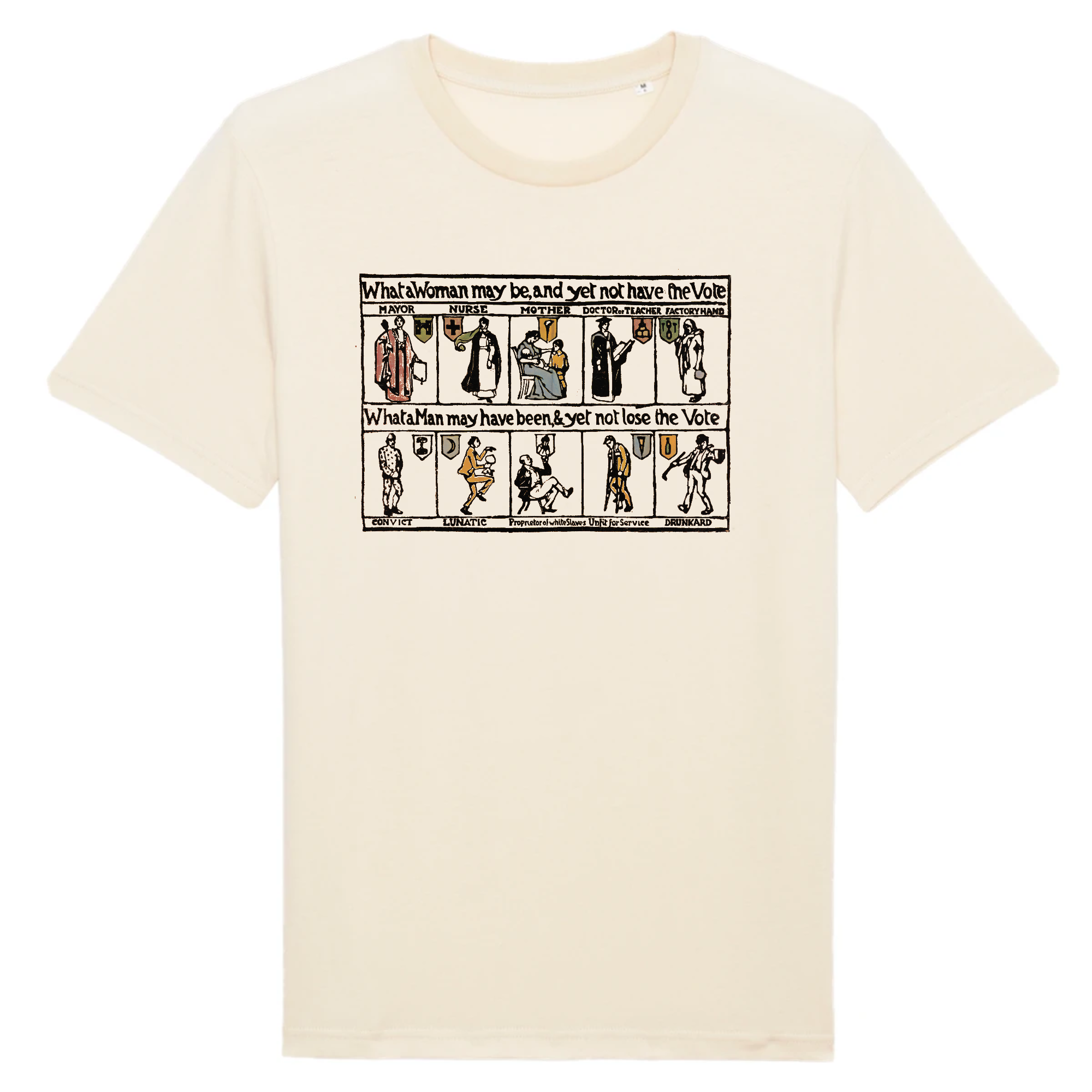 What A Woman May Be And Yet Not Have The Vote ,1912 - Organic T-Shirt