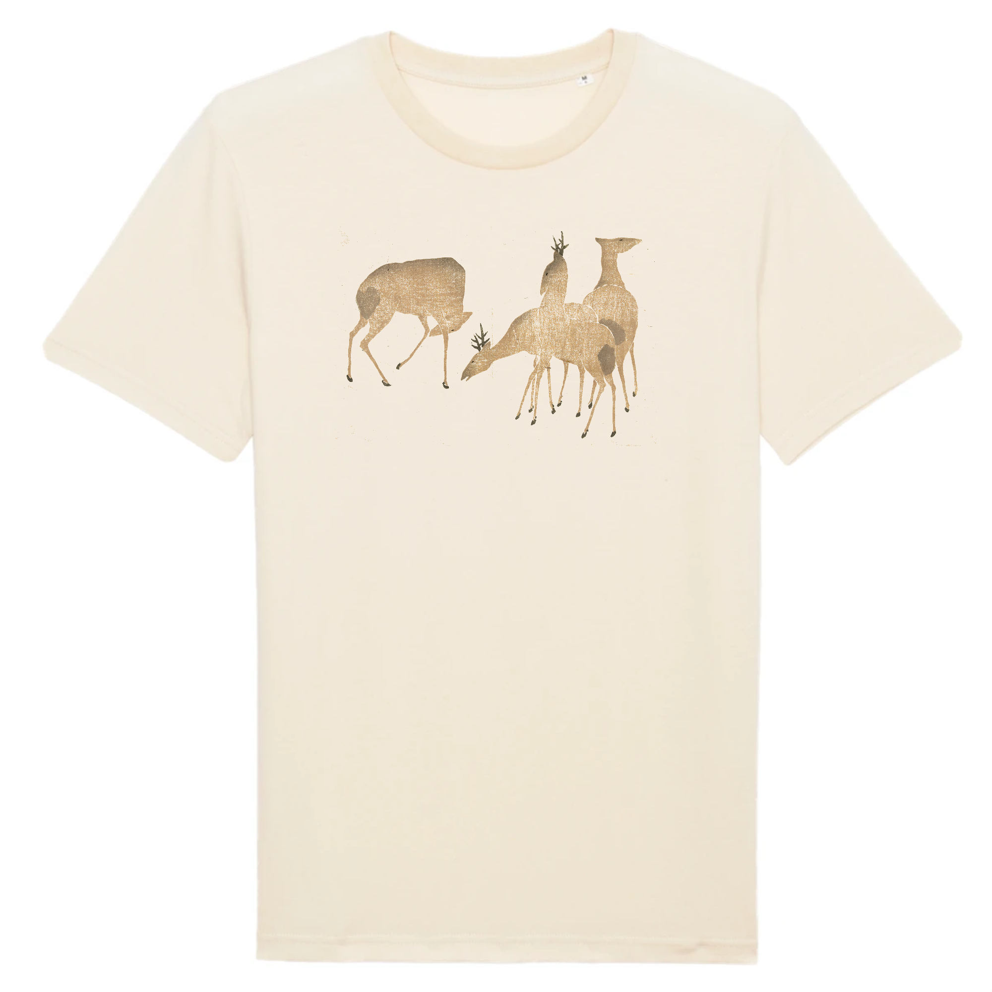 Quatre cerfs, Nakamura Hôchû, 1826 - T-shirt en coton bio