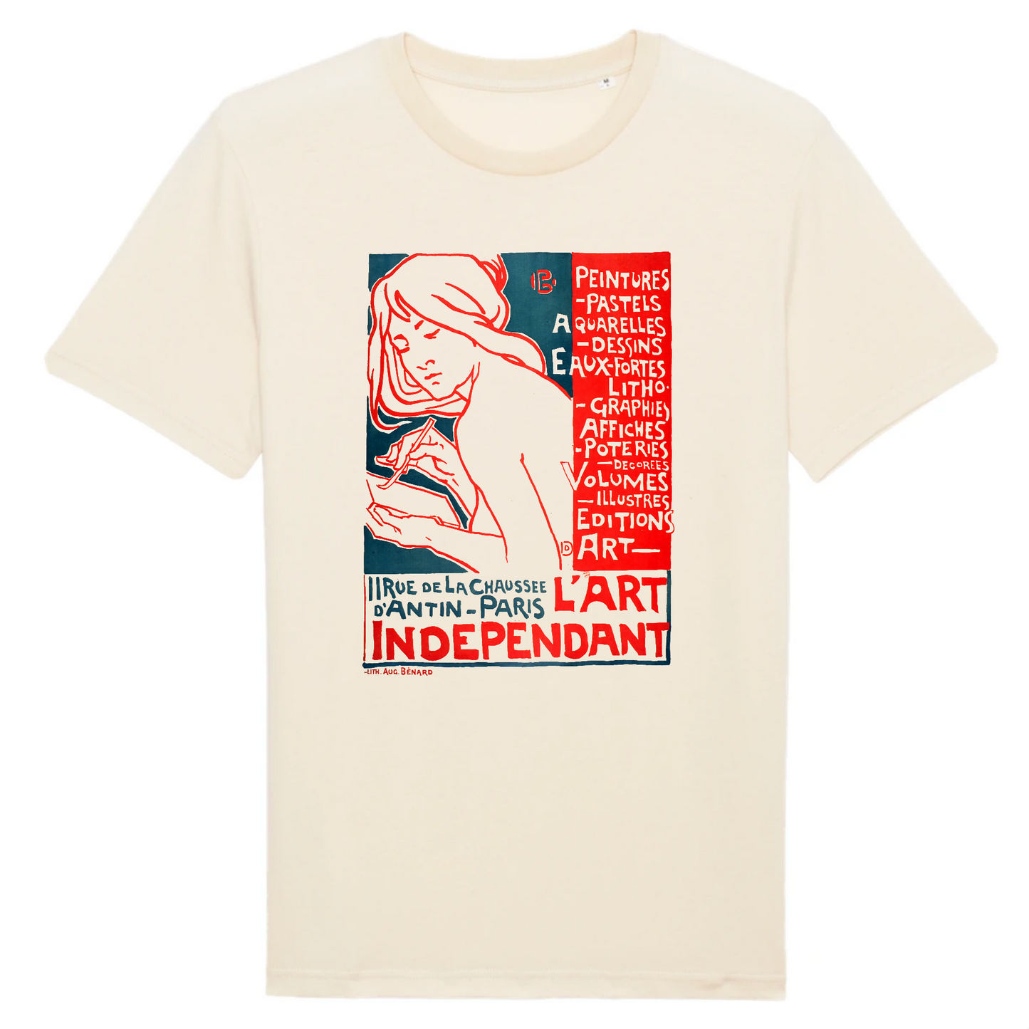 Arte independiente de Emile Berchmans, 1895 - Camiseta de algodón orgánico