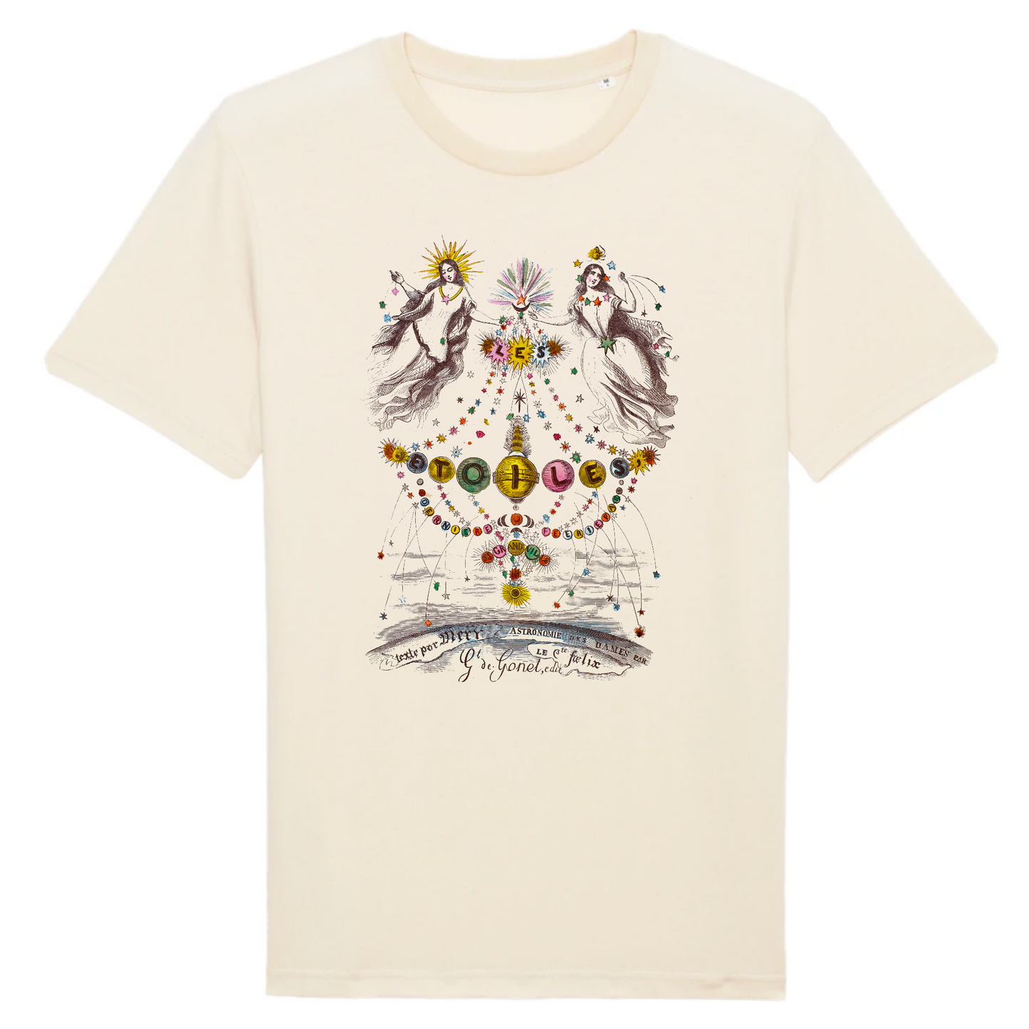 Les Etoiles de JJ Grandville, 1847 - Camiseta de algodón orgánico