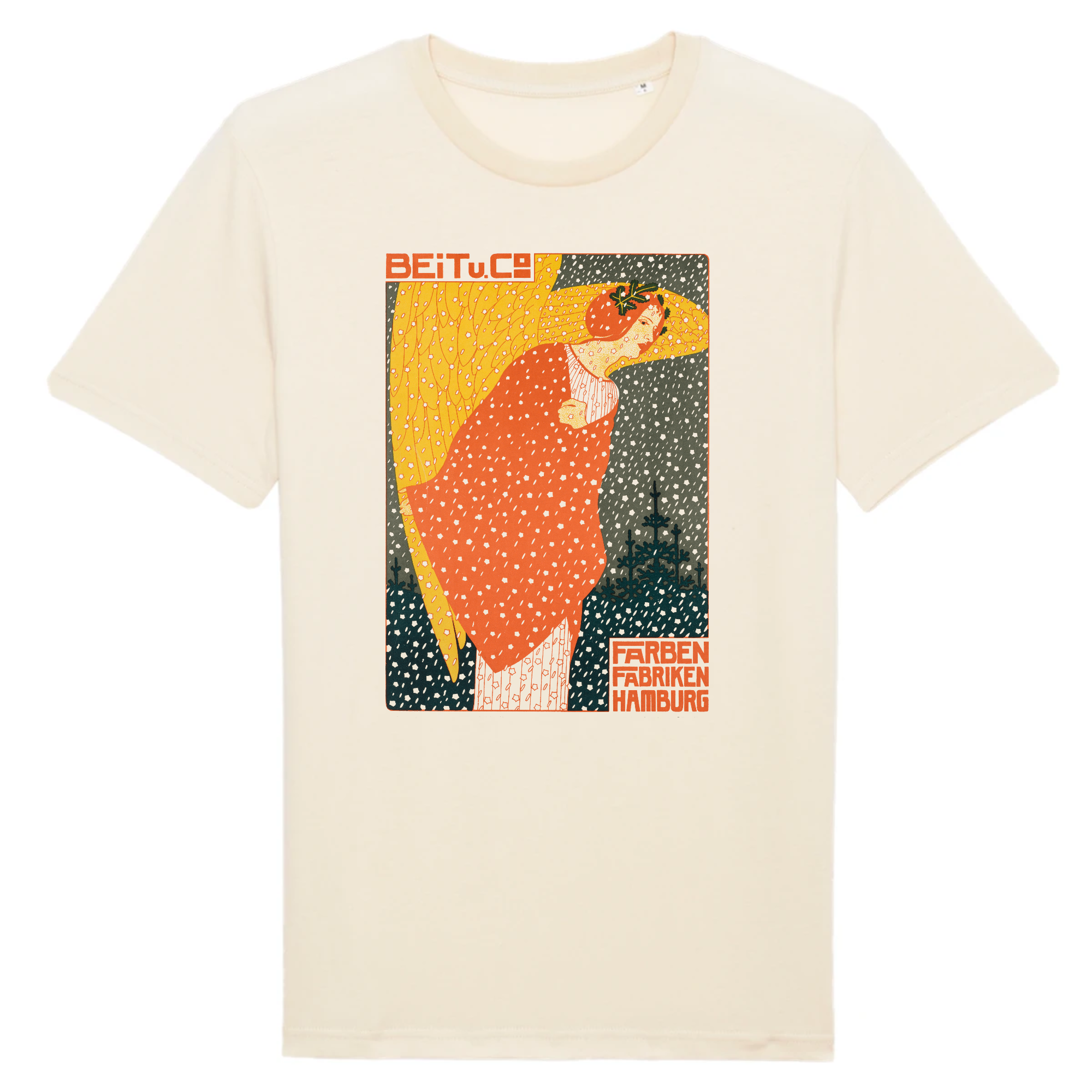 Ange dans la neige de Georg Tippel - T-shirt en coton biologique