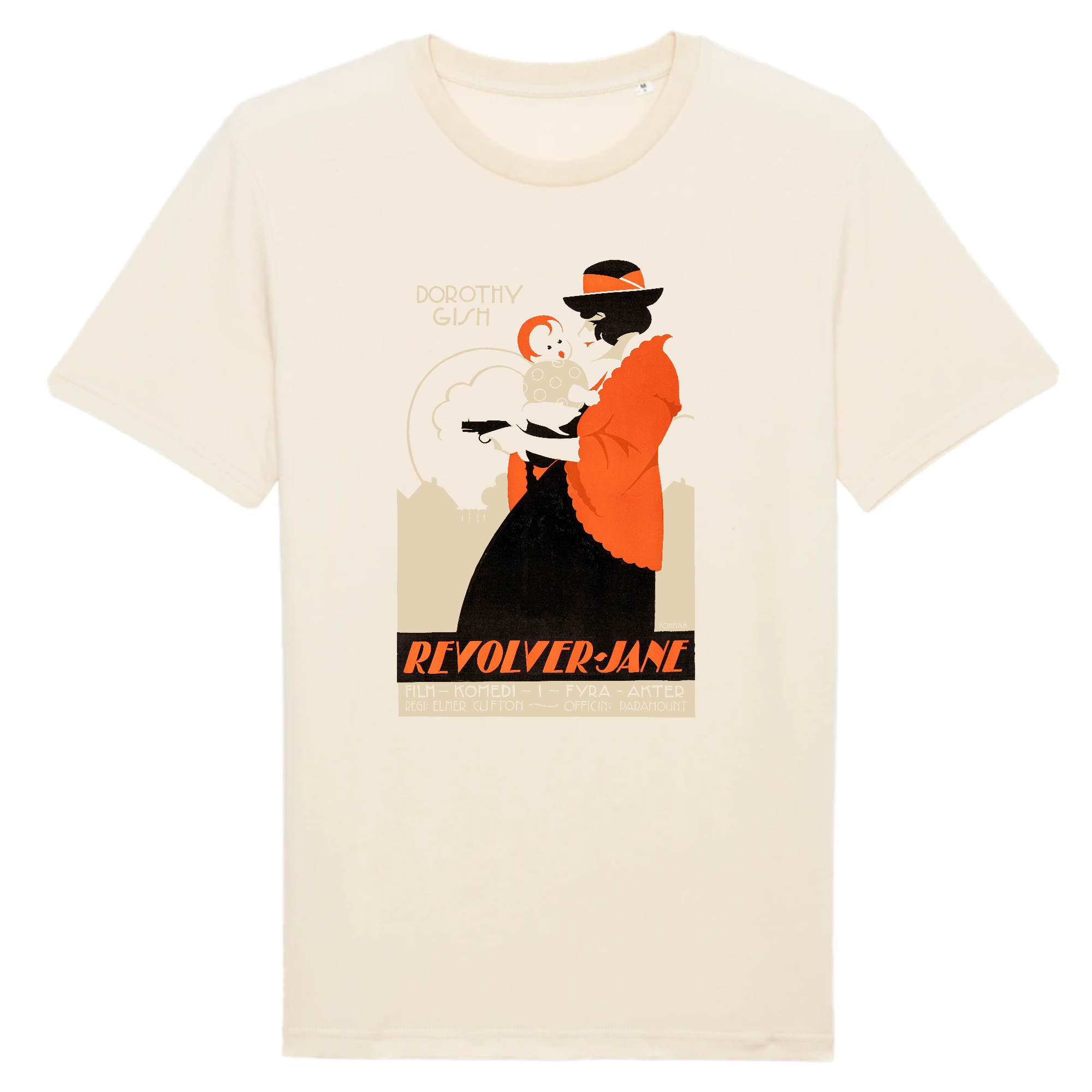 Revolver Jane by Eric Rohman, 1918 - Organic Cotton T-Shirt
