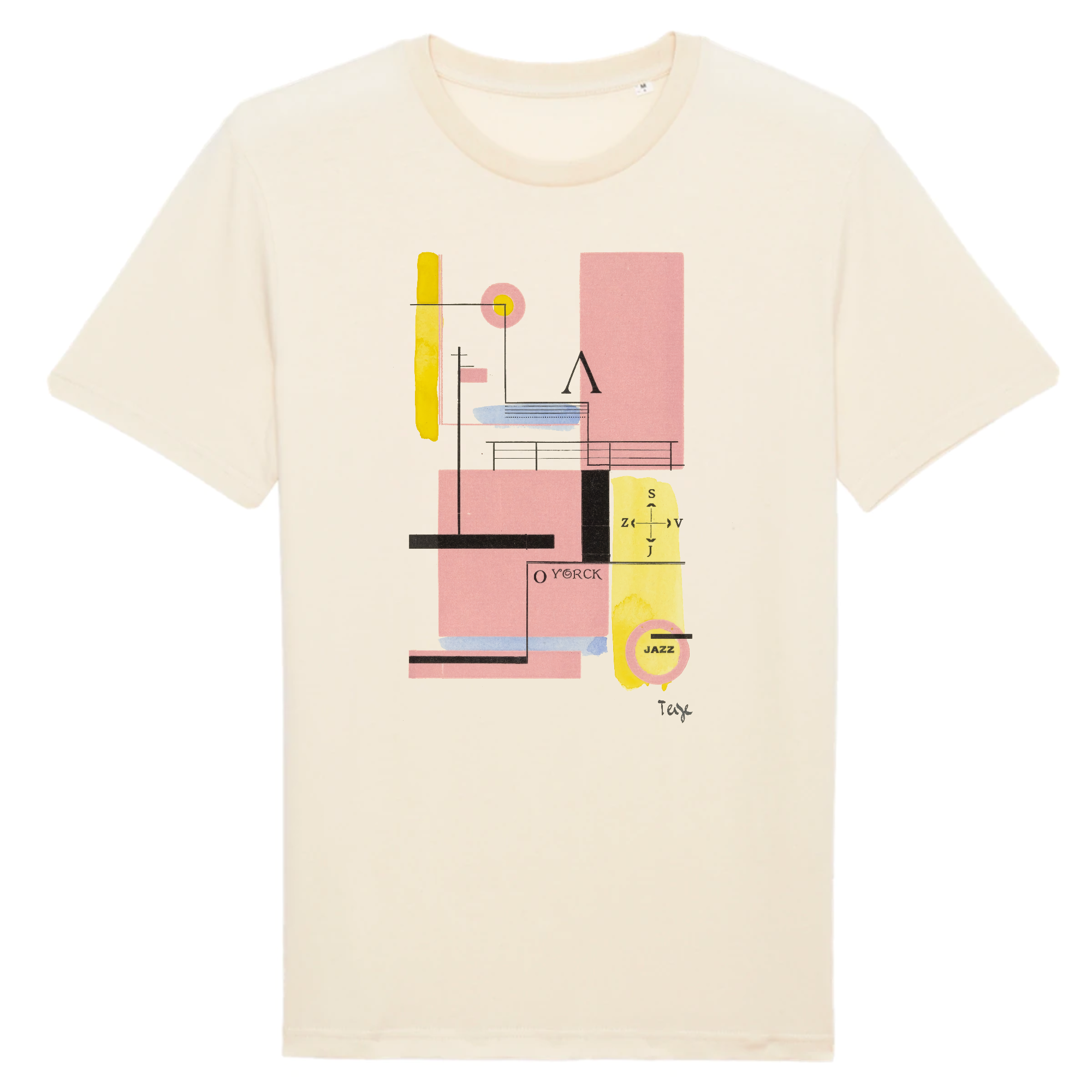 Composición con elementos tipográficos de Karel Teige, 1927 - Camiseta de algodón orgánico