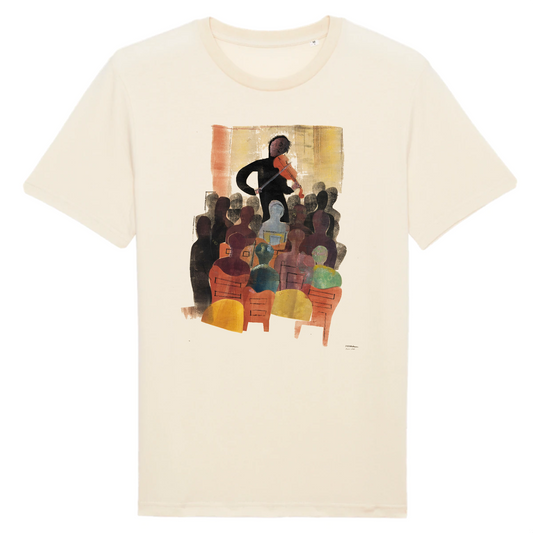 Violinist and Audience by Hendrik Nicolaas Werkman, 1942 - Organic Cotton T-Shirt