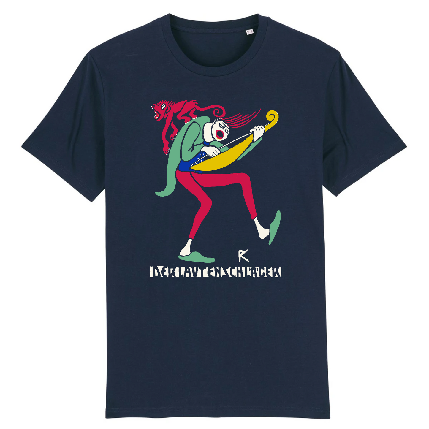 The Lute Player by Rudolf Kalvach, 1907 - Organic Cotton T-Shirt