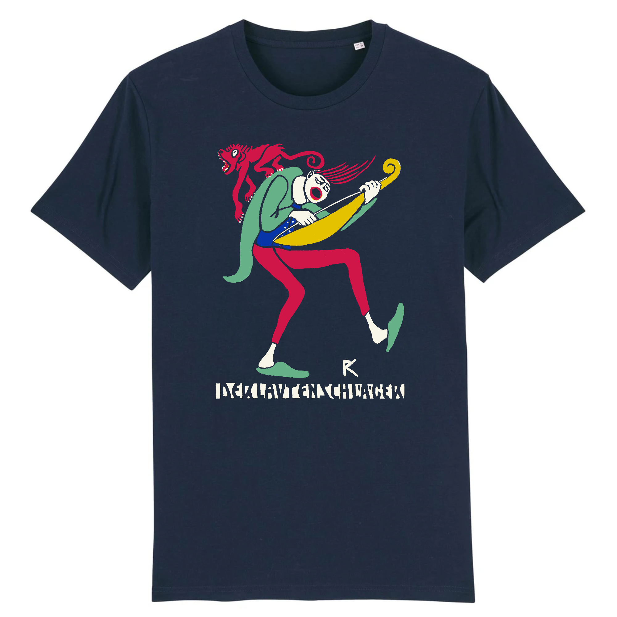 The Lute Player by Rudolf Kalvach, 1907 - Organic Cotton T-Shirt