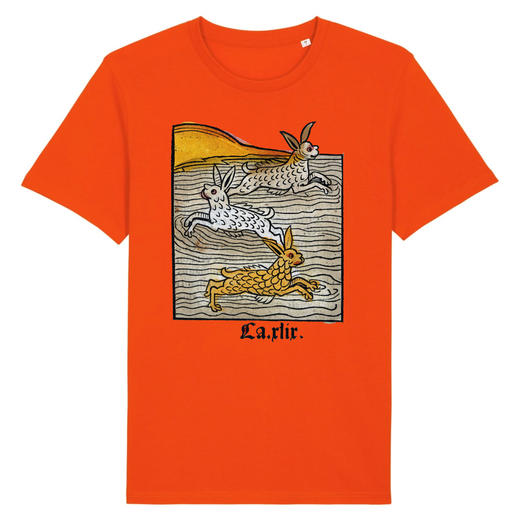 Trois lièvres nageant, 1547 - T-shirt en coton biologique