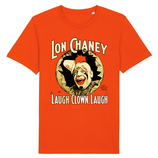 Lon Chaney en Laugh Clown Laugh, 1928 - Camiseta de algodón orgánico