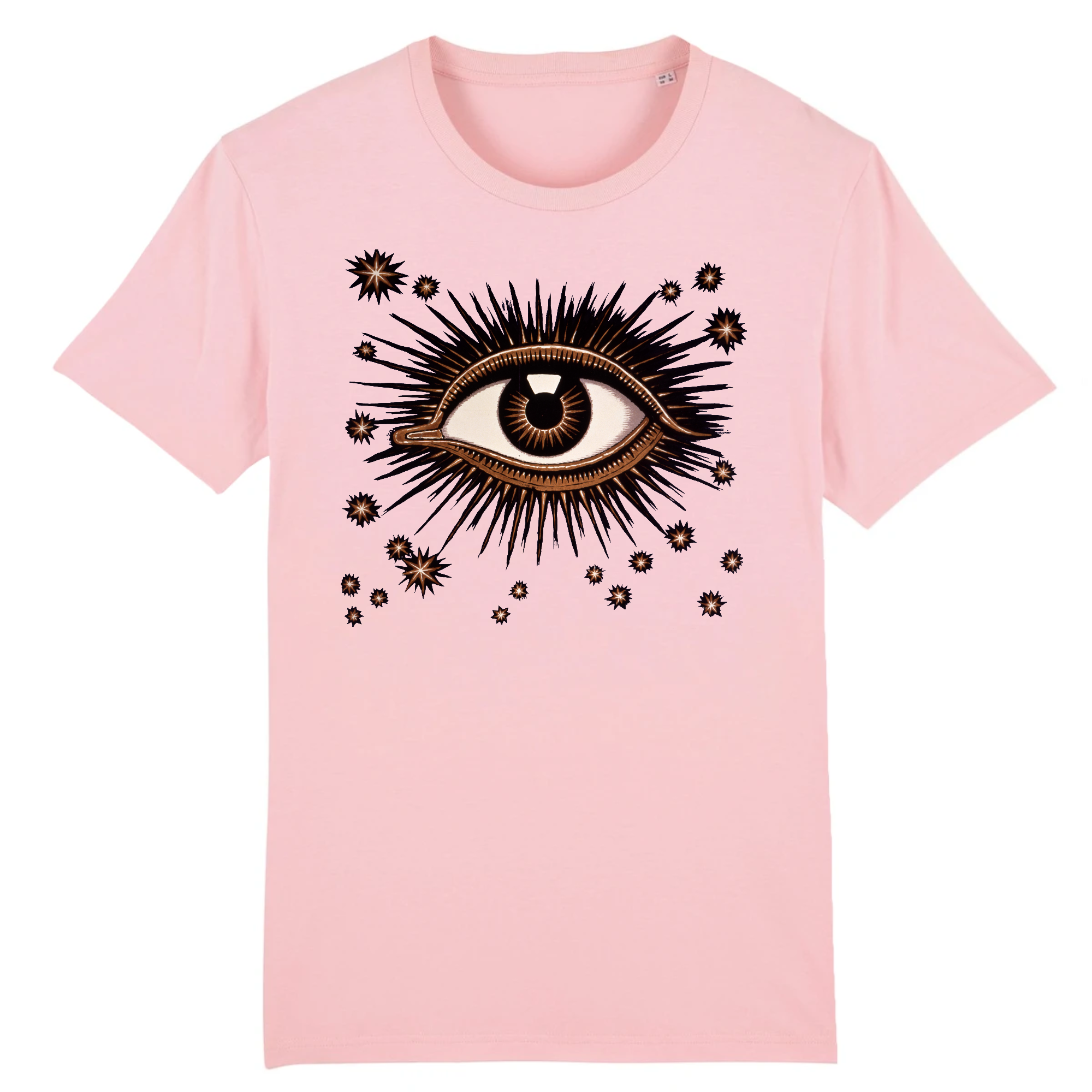 Détail des yeux d'une affiche pour l'exposition internationale sur l'hygiène de Dresde par Franz von Stuck, 1911 - T-shirt en coton biologique