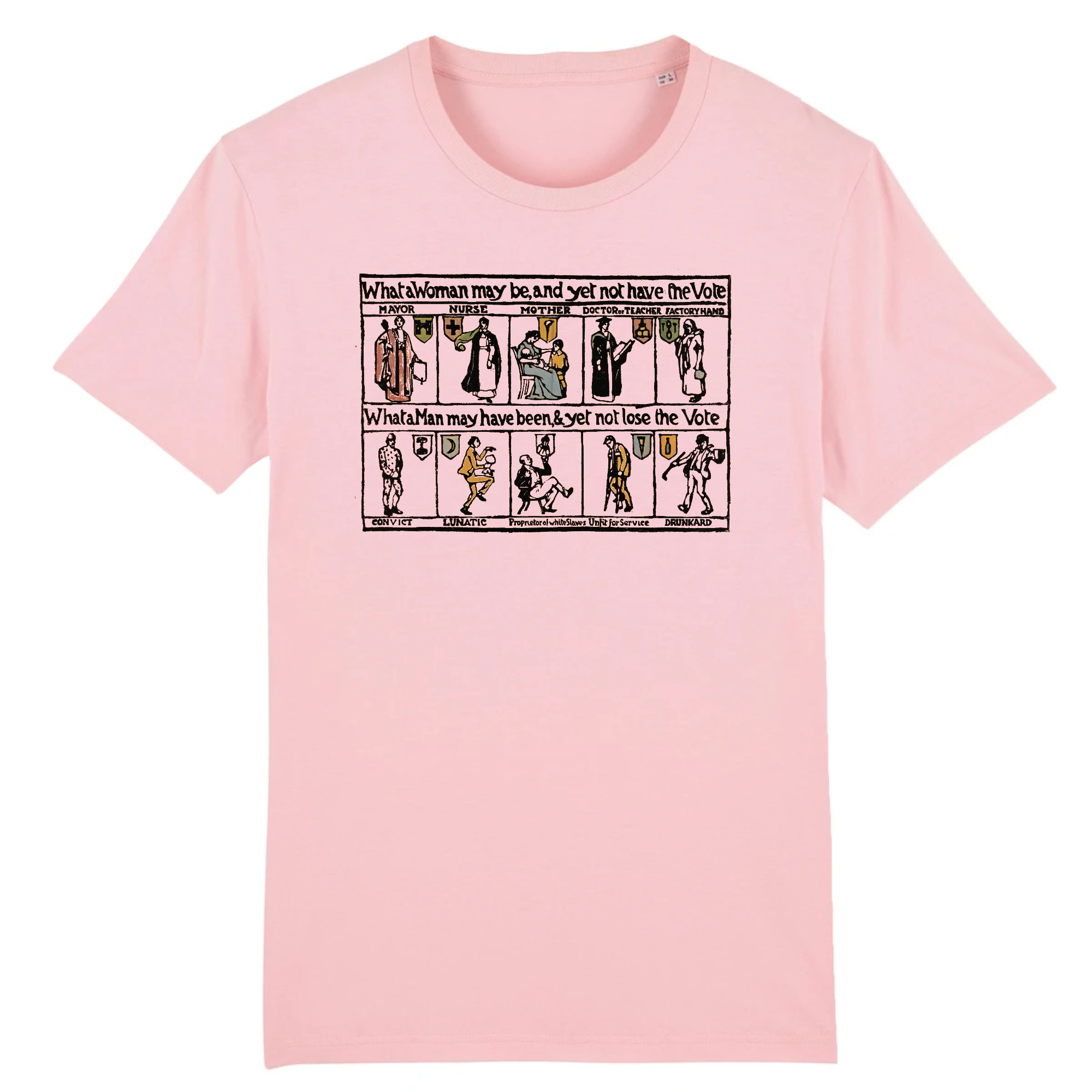 What A Woman May Be And Yet Not Have The Vote ,1912 - Organic T-Shirt