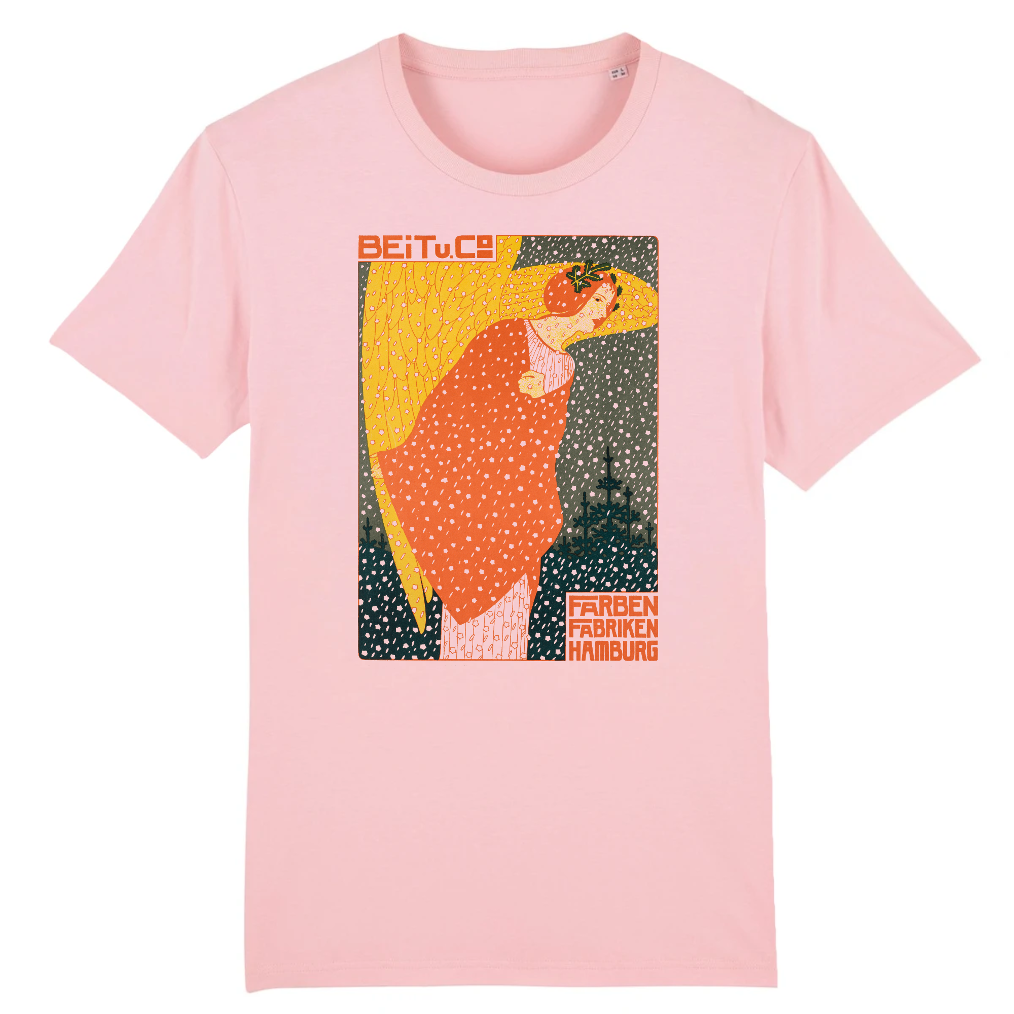 Ange dans la neige de Georg Tippel - T-shirt en coton biologique