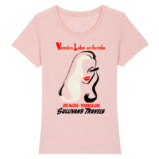 Veronica Lake en Los viajes de Sullivan, 1941 - Camiseta mujer de algodón orgánico