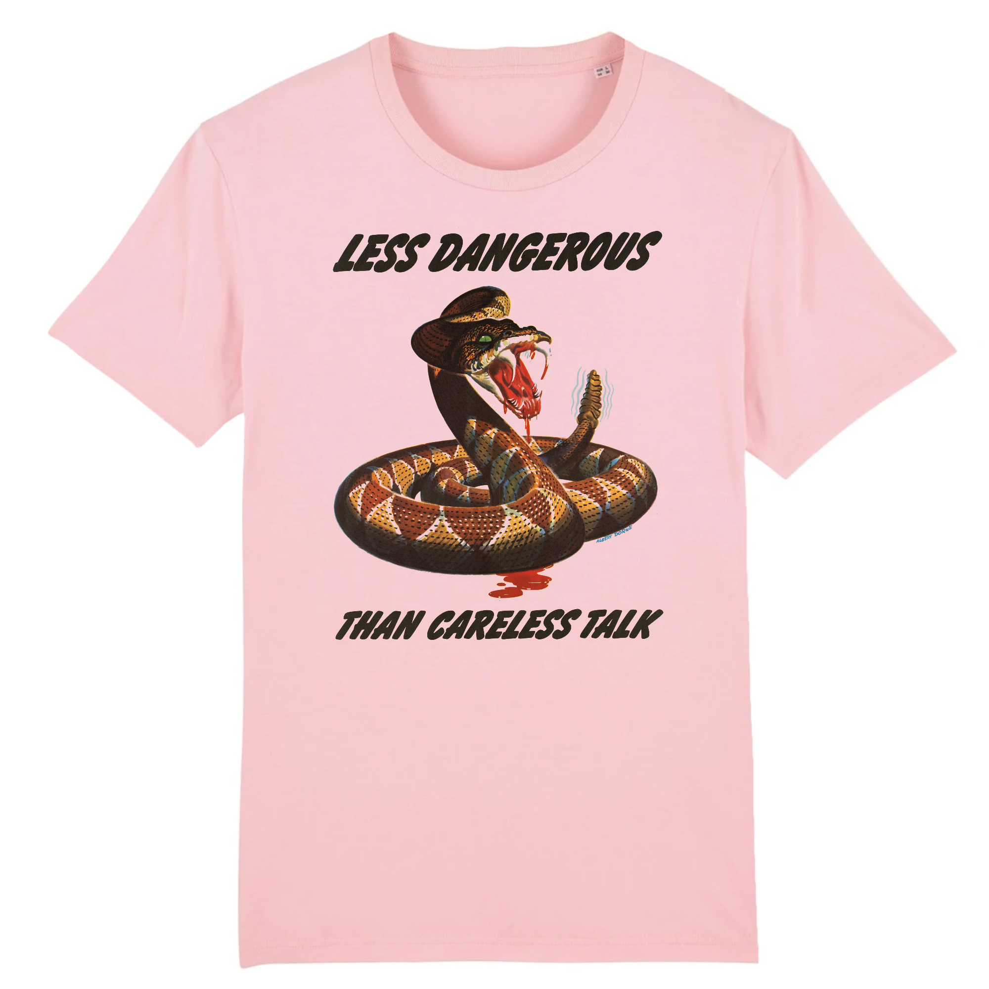 Less Dangerous than Careless Talk de Albert Dorne, 1944 - Camiseta de algodón orgánico