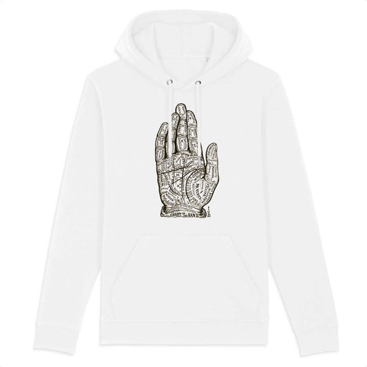 Chart of the Hand from Dr Alesha Sivarth's Book of Life, 1898 - Hoodie (Front Graphic)