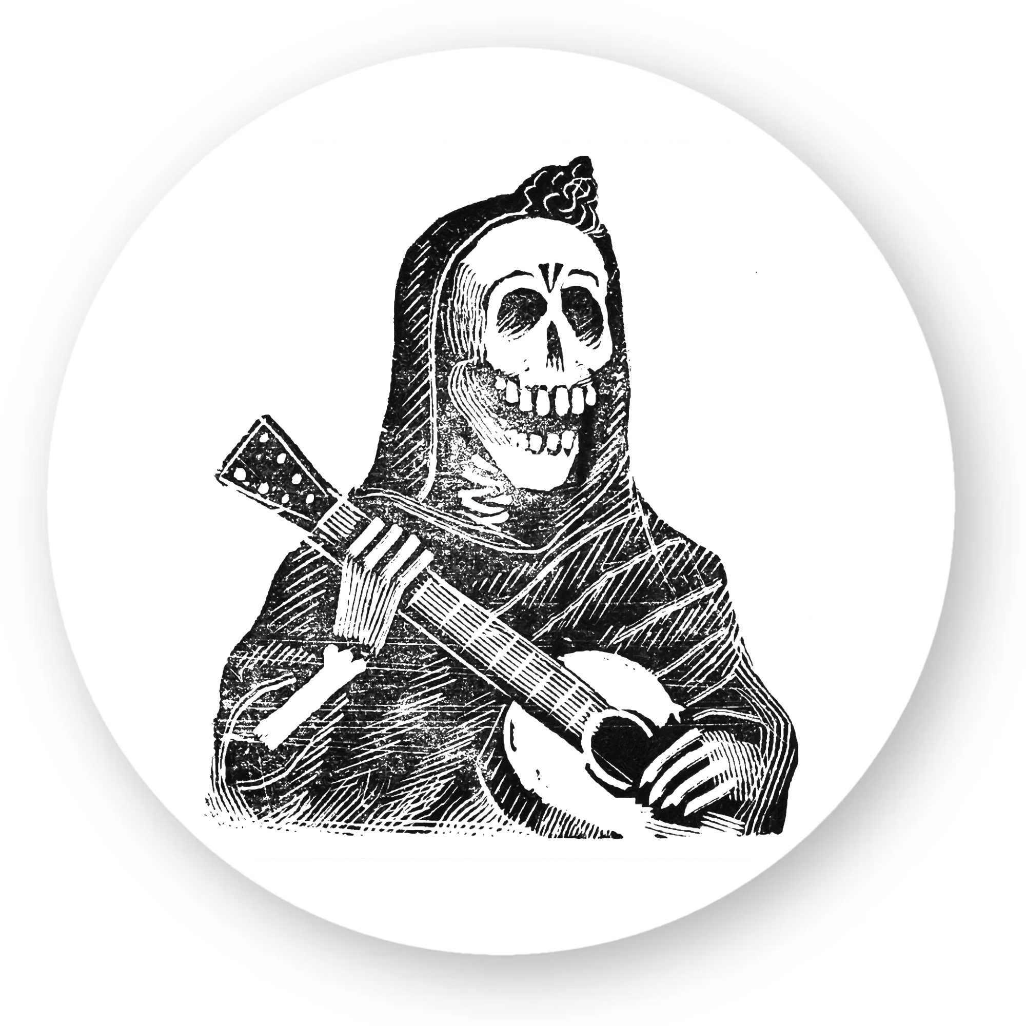 Musical Calavera By José Guadalupe Posada, C. 1910 - Sticker ...