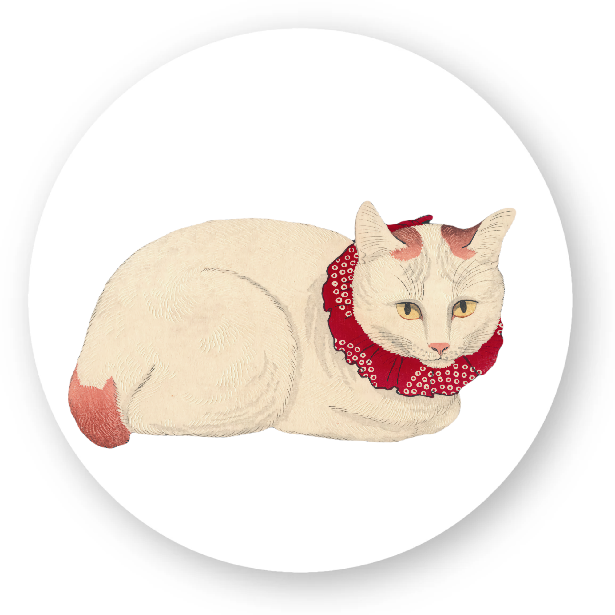 Tama (Cat) by Shotei Takahashi, 1924 - Sticker