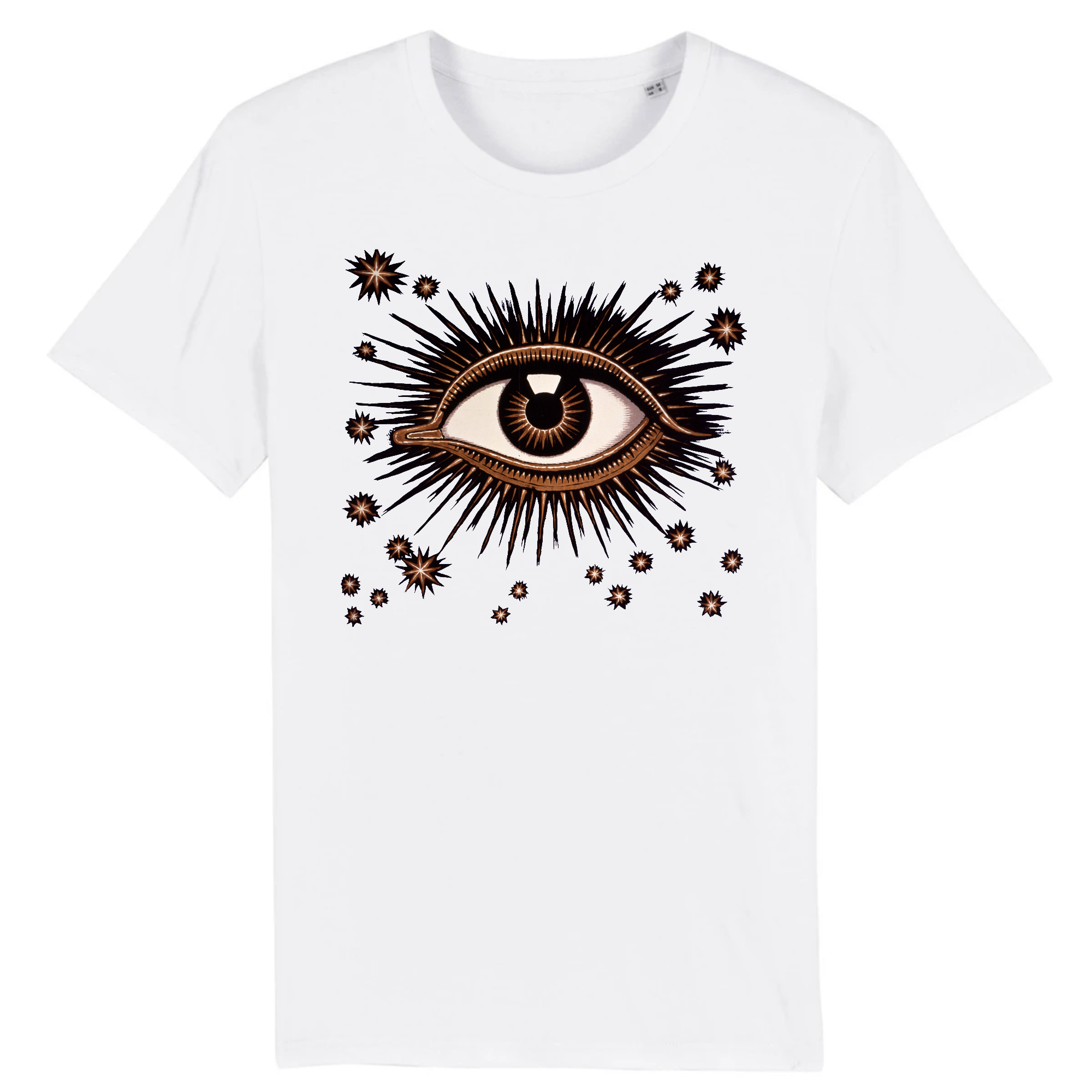 Détail des yeux d'une affiche pour l'exposition internationale sur l'hygiène de Dresde par Franz von Stuck, 1911 - T-shirt en coton biologique