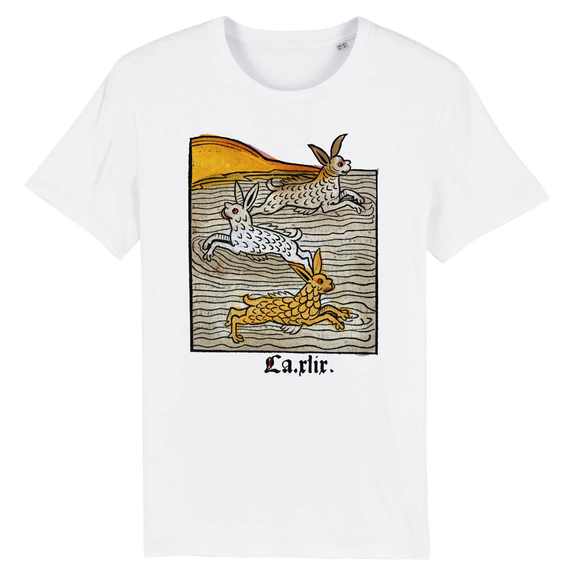 Trois lièvres nageant, 1547 - T-shirt en coton biologique