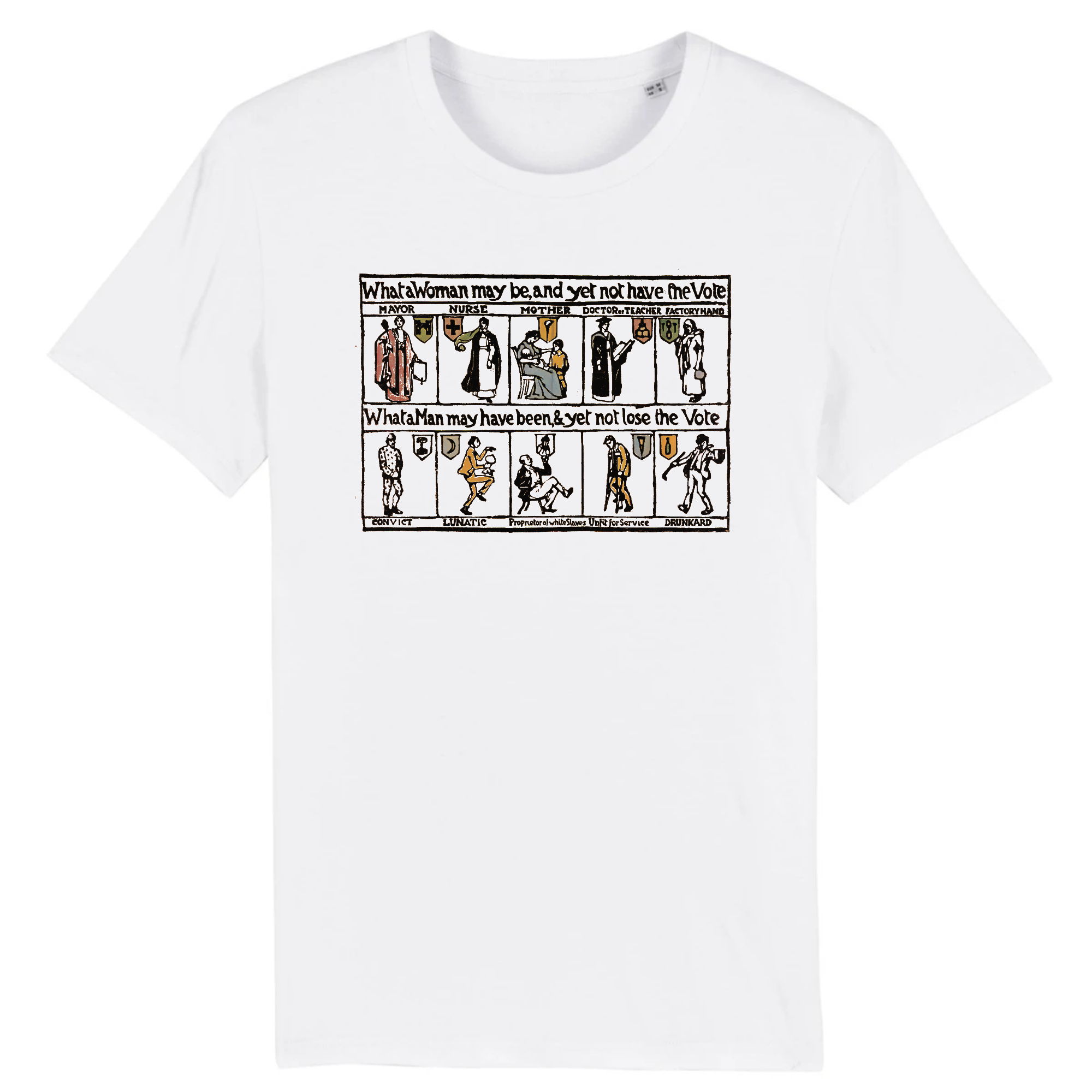 What A Woman May Be And Yet Not Have The Vote ,1912 - Organic T-Shirt