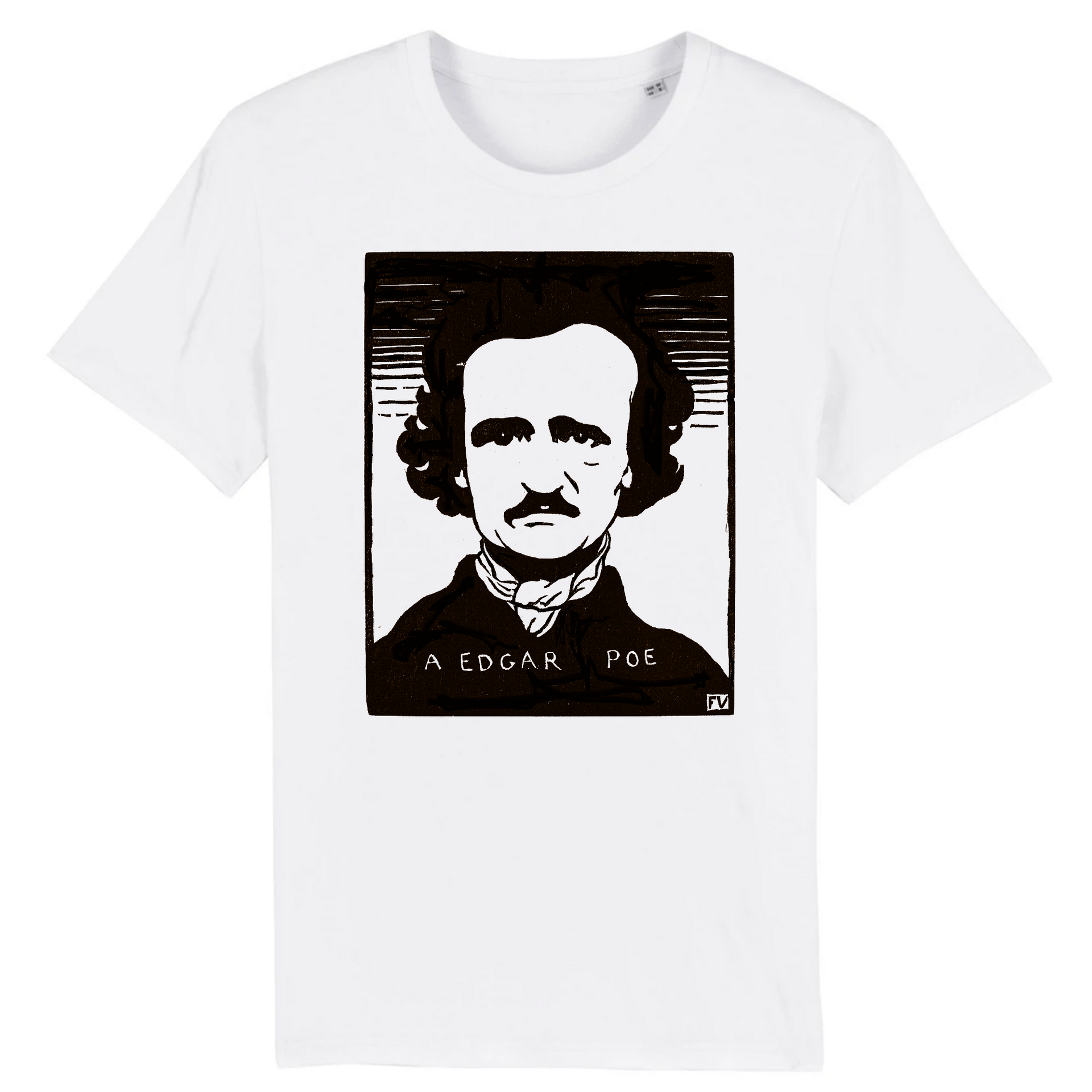 Edgar Allan Poe by Felix Vallotton, 1894 - Organic Cotton T-Shirt –  Flashback Shop