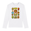 Ascidiae from Ernst Haeckel`s Kunstformen der Natur, 1904 - T-shirt à manches longues en coton biologique