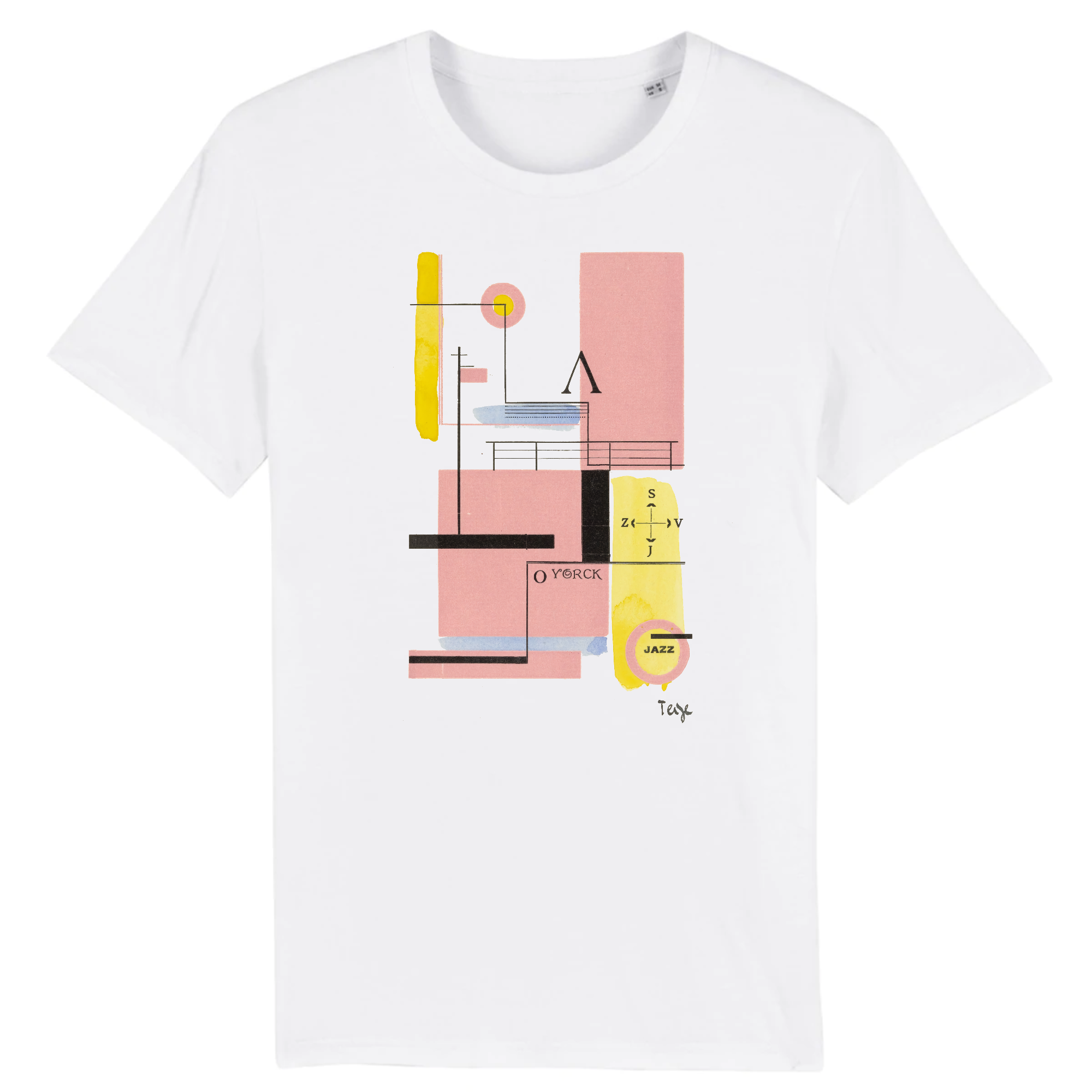 Composición con elementos tipográficos de Karel Teige, 1927 - Camiseta de algodón orgánico