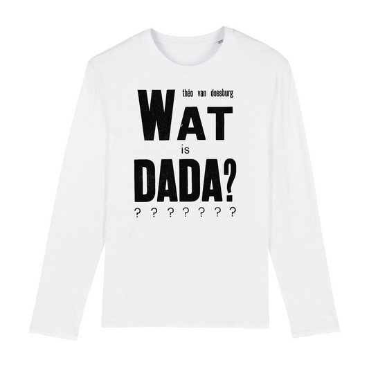 Wat is Dada de Theo van Doesburg, 1923 - T-shirt à manches longues en coton biologique