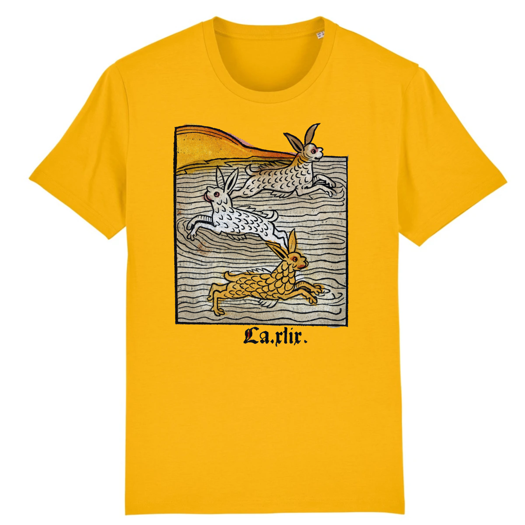 Trois lièvres nageant, 1547 - T-shirt en coton biologique