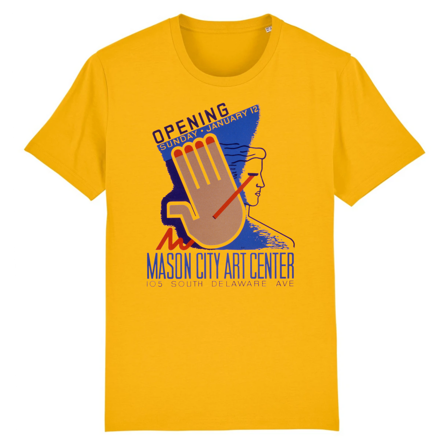 Mason City Art Center, 1941 - Camiseta de algodón orgánico