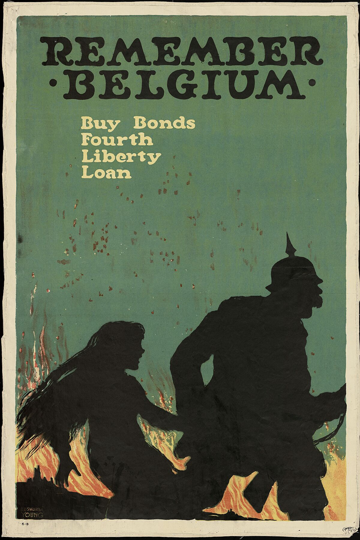 Remember Belgium. Buy Bonds by Ellsworth Young - 1918