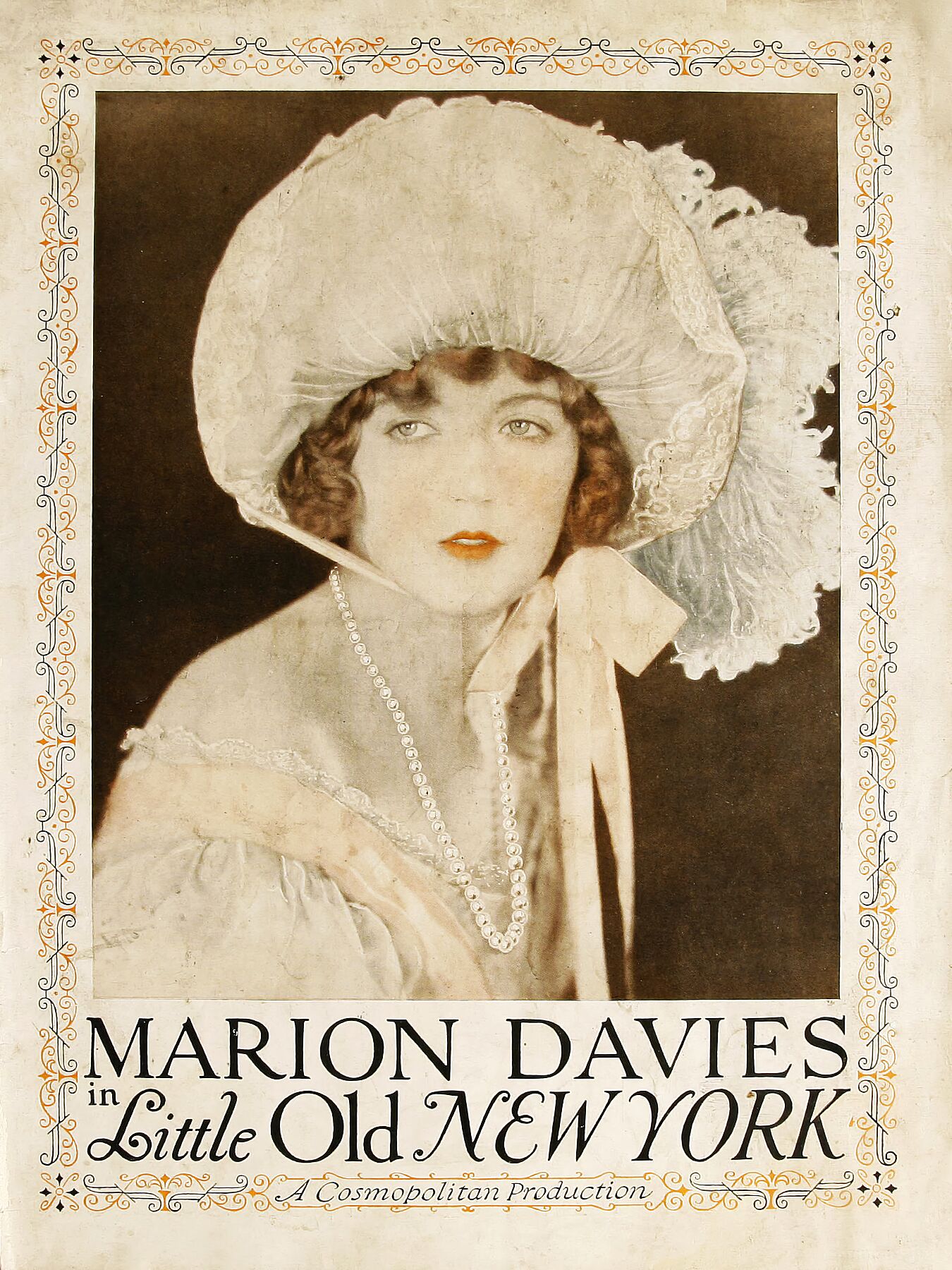 Poster for the American drama film Little Old New York - 1923