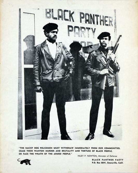 Affiche de la fête de la Panthère noire - 1971 