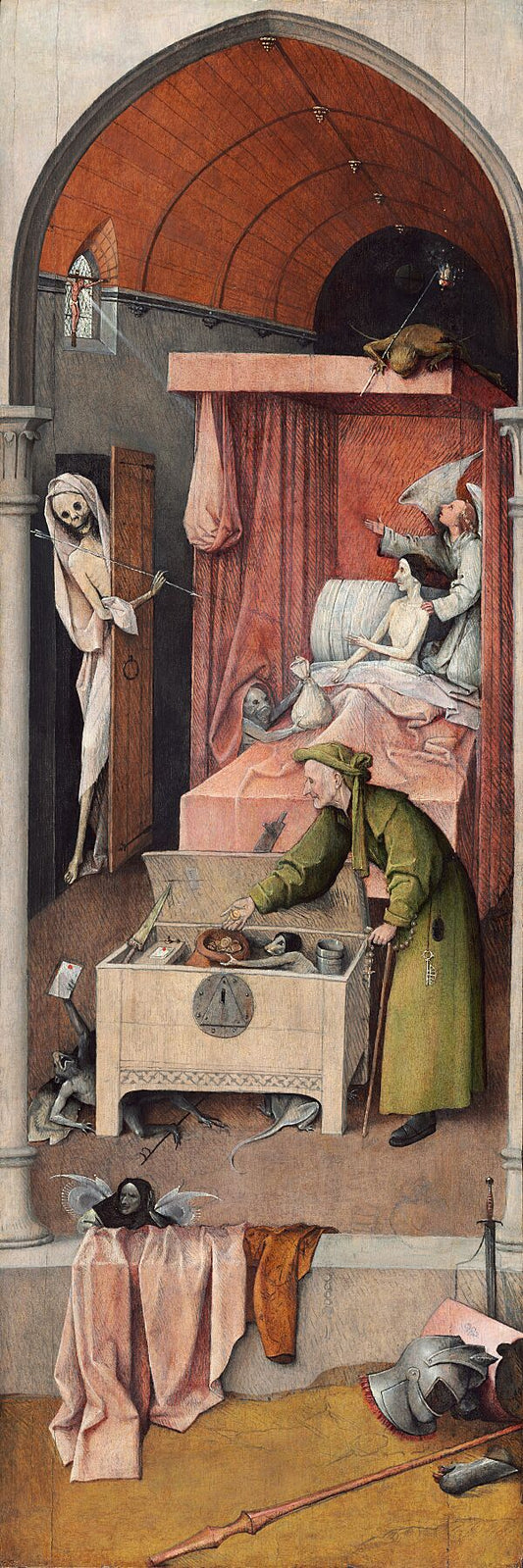 Hieronymus Bosch : Death and the Miser - c. 1485/1490