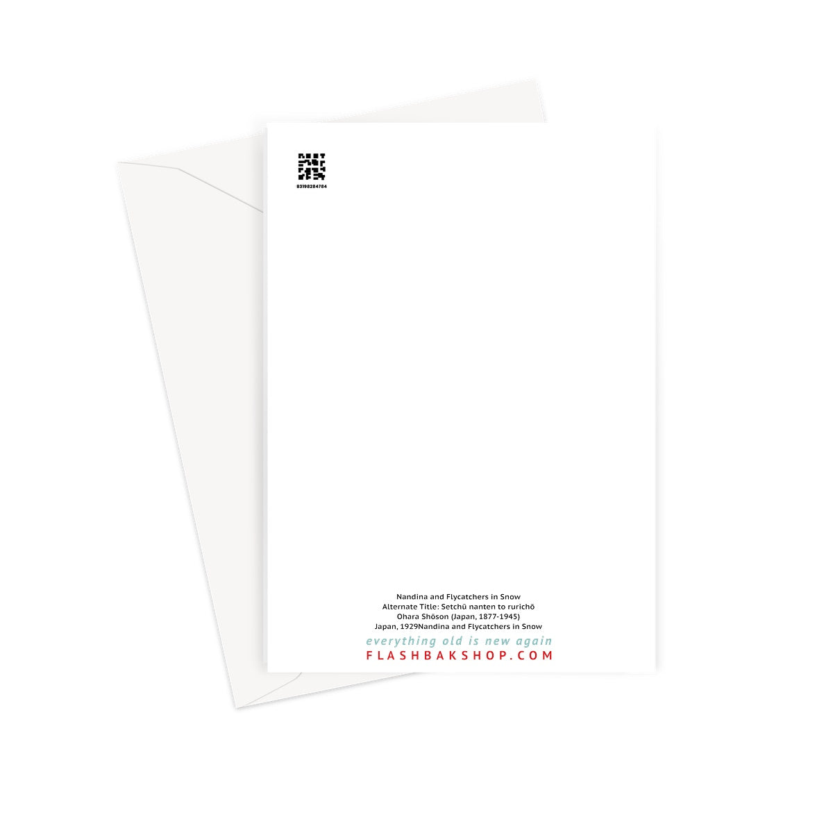 Nandina and Flycatchers in Snow, 1929 - Greeting Card