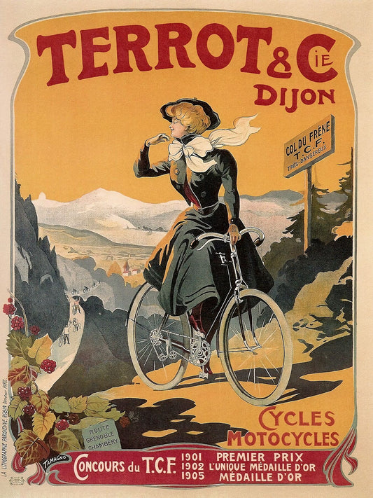 Anuncio de ciclos de terror de Francia - 1890 