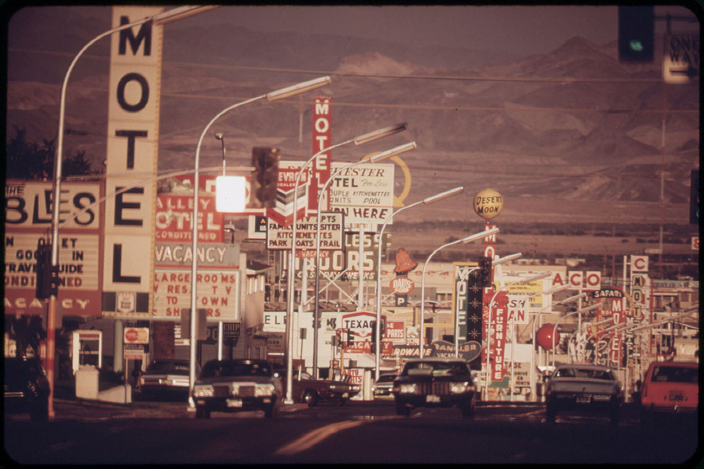 Las Vegas Street Scene by Charles O'Rear - May 1972