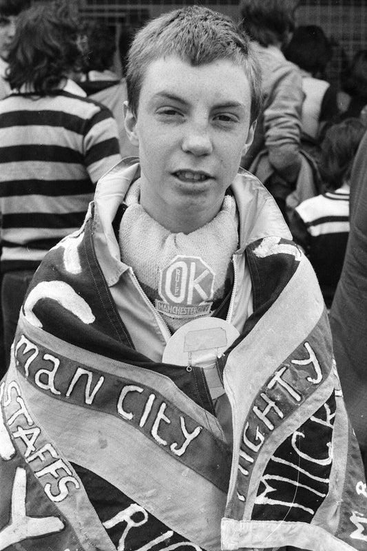 Manchester City Fan OK by Iain S.P. Reid - c 1976