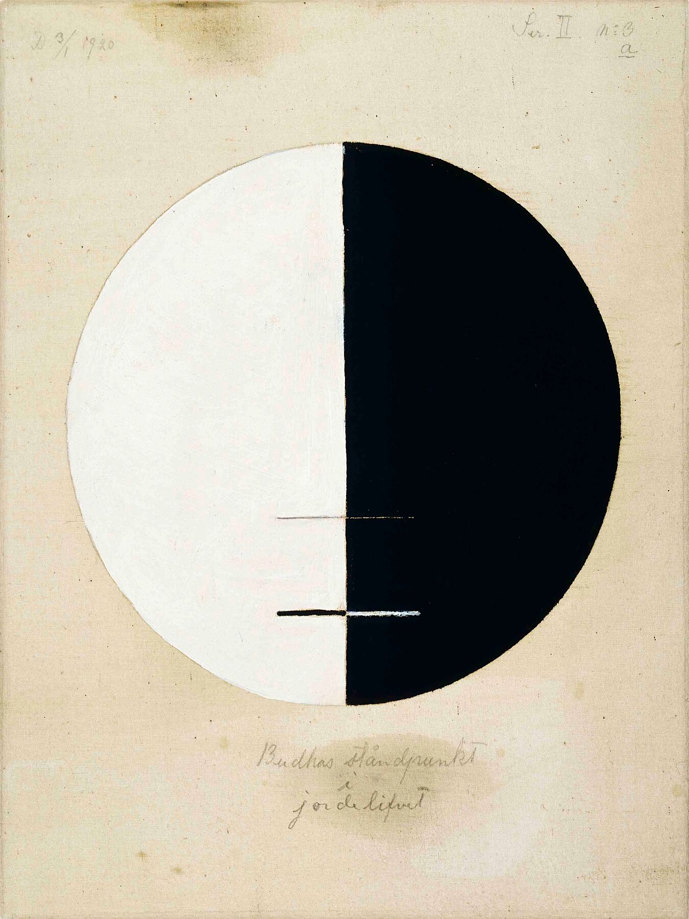 Buddha’s Standpoint in the Earthly Life No. 3a by Hilma af Klint - 1920