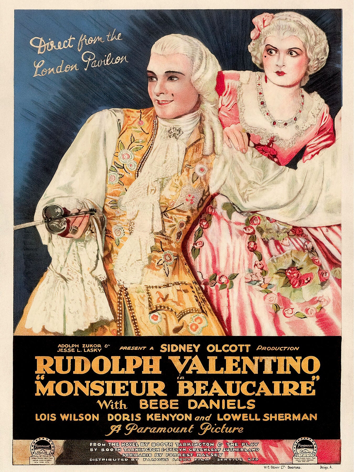 Monsieur Beaucaire poster design - 1924 