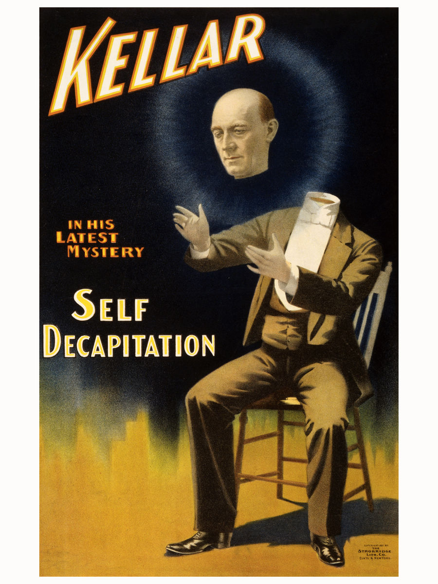 Harry Kellar, Self Decapitation Magic Trick - 1897