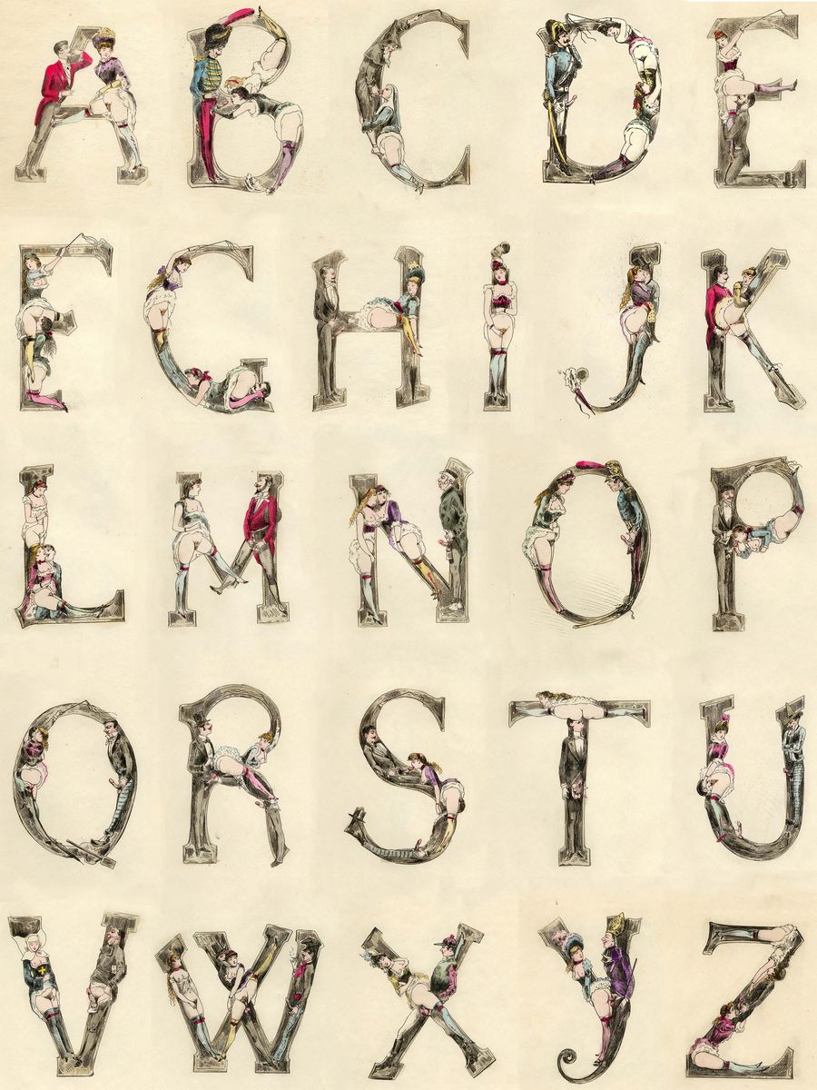 The Erotic Alphabet by Joseph Apoux - 1880