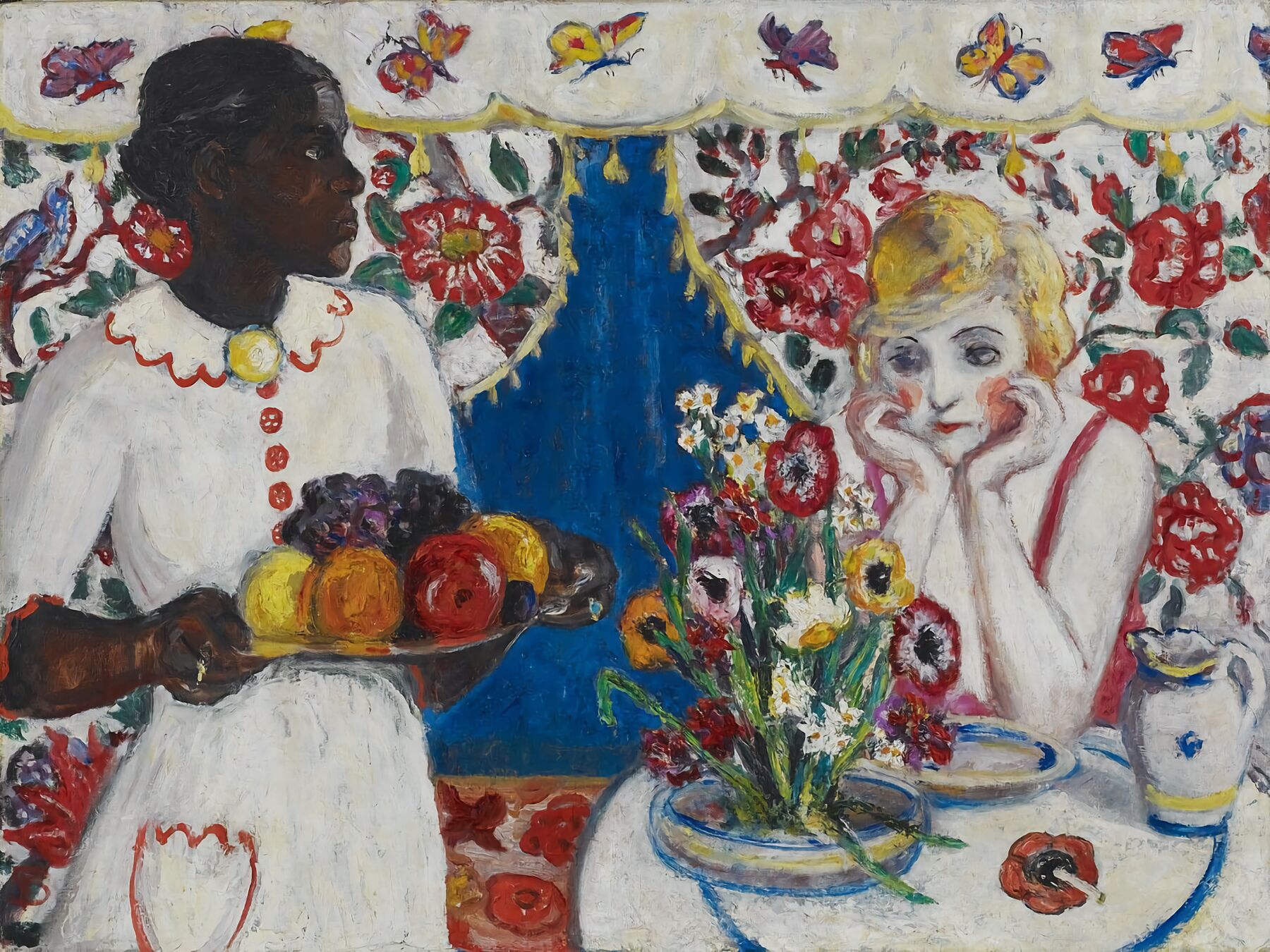 Jenny and Genevieve by Florine Stettheimer - c.1915