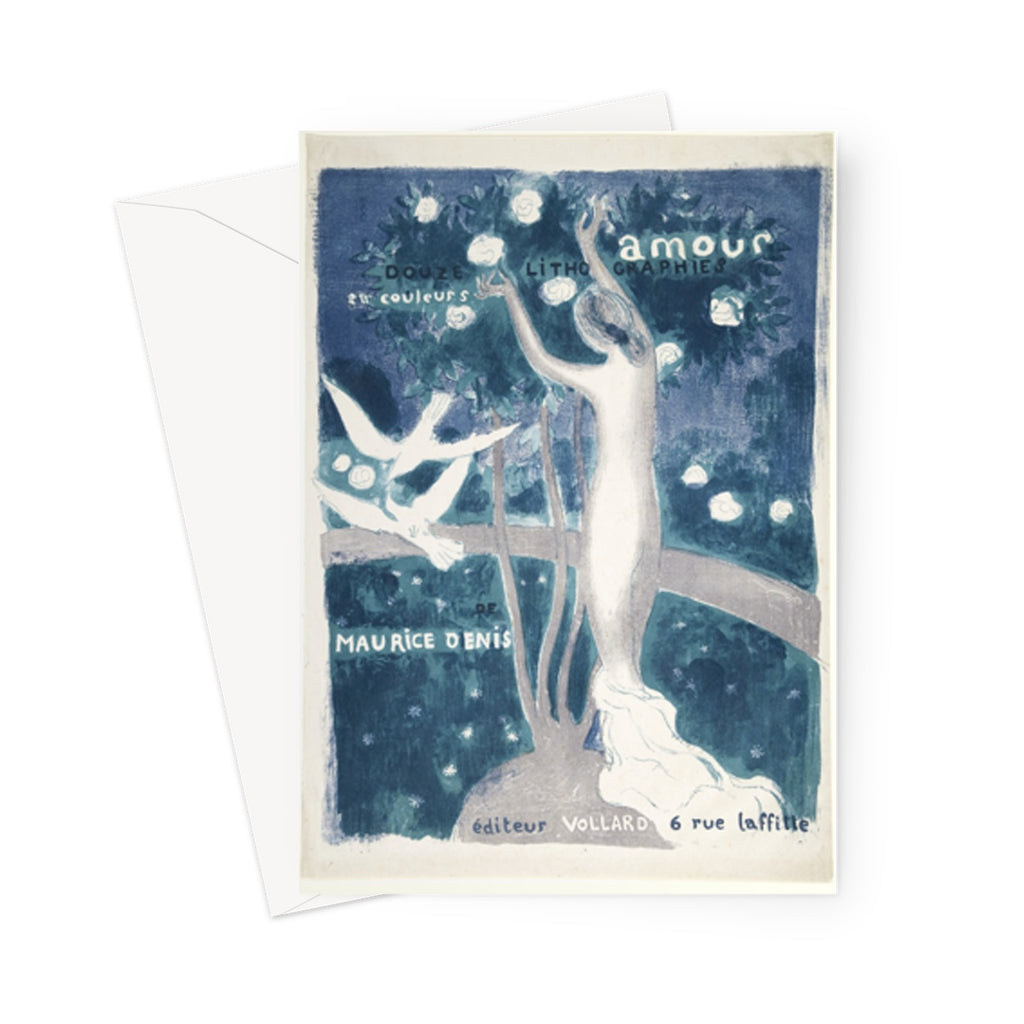 Página de título del Portfolio Love (Amour) de Maurice Denis, 1899 - Tarjeta de felicitación