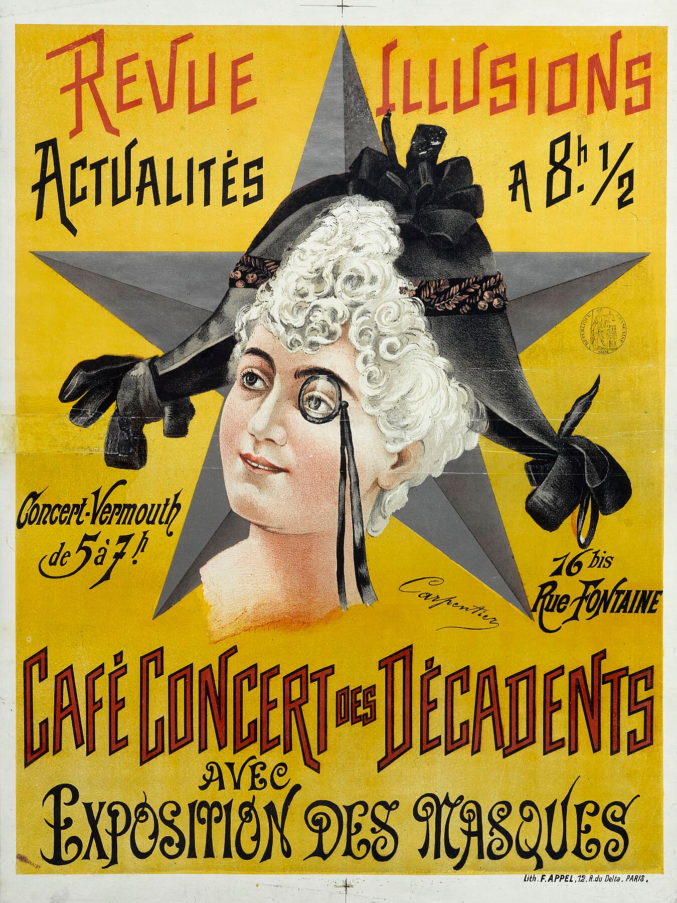 Revue Illusions_Actualités - Concert Des Decadents avec Exposition Des Masques - 1891