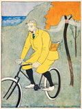 Man riding bicycle by Edward Penfield - 1894