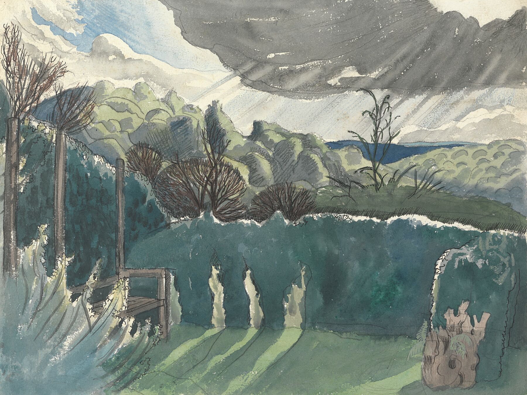 British, Landscape by Paul Nash - nd