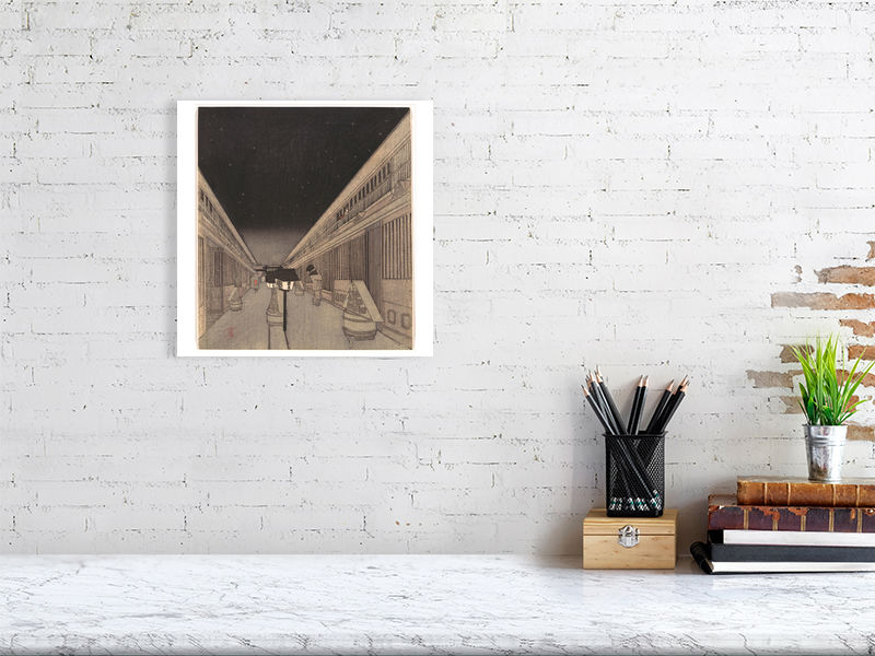 Main Street of the Yoshiwara on a Starlight Night by Utagawa Kunisada - 1864