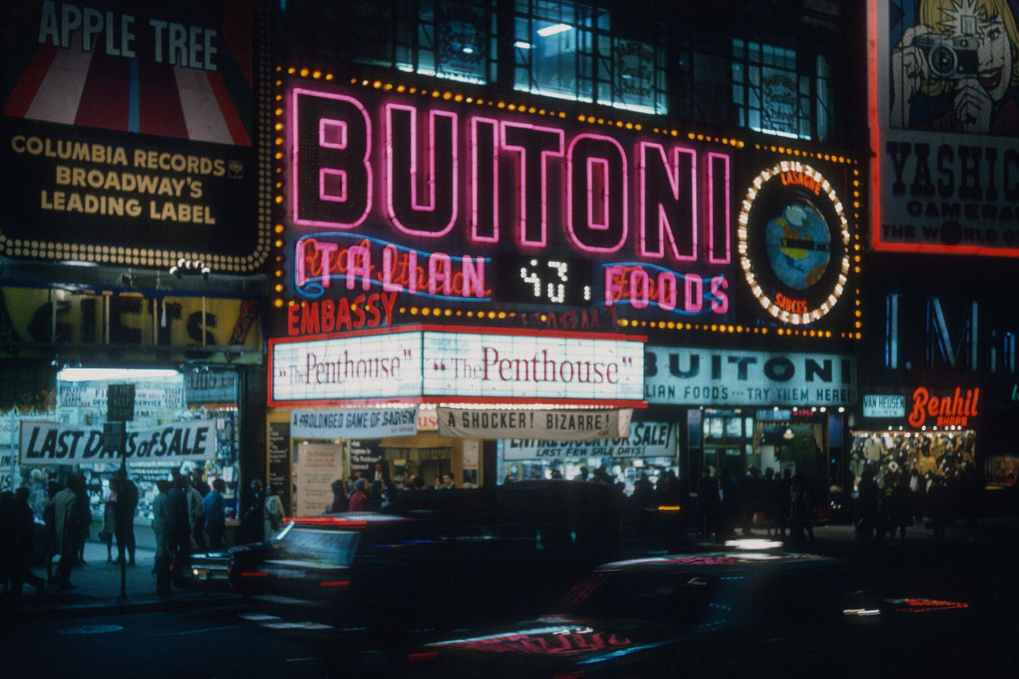 Buitoni Foods on Broadway, NYC New York by Gerry Cranham - November 1967 